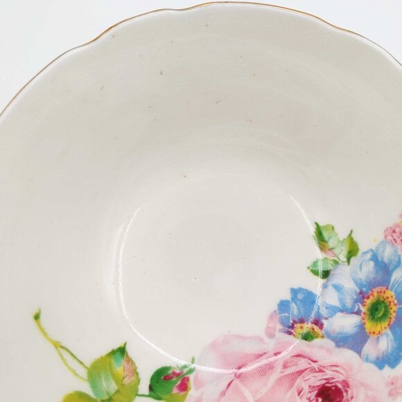 Paragon Vintage Double Warrant Yellow Cabbage Rose Bone China Teacup And Saucer - Picture 9 of 12